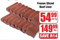 Boxer Superstores Frozen Sliced Beef Liver offer