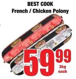 Boxer Superstores BEST COOK French/ Chicken Polony offer
