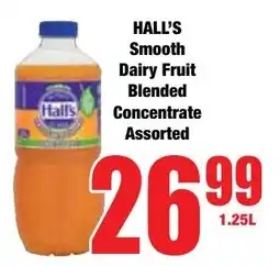 Boxer Superstores HALL'S Smooth Dairy Fruit Blended Concentrate Assorted offer