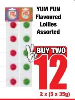 Boxer Superstores YUM FUN Flavoured Lollies Assorted offer