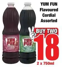 Boxer Superstores YUM FUN Flavoured Cordial Assorted offer