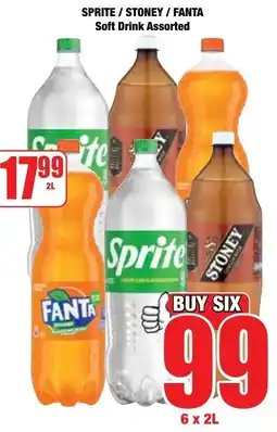Boxer Superstores SPRITE/ STONEY/ FANTA Soft Drink Assorted offer