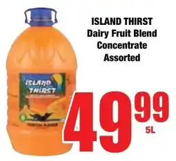 Boxer Superstores ISLAND THIRST Dairy Fruit Blend Concentrate Assorted offer