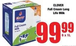 Boxer Superstores CLOVER Full Cream Long Life Milk offer