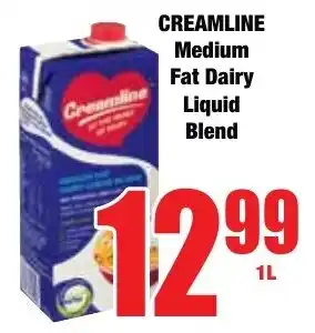 Boxer Superstores CREAMLINE Medium Fat Dairy Liquid Blend offer