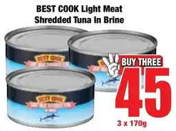 Boxer Superstores BEST COOK Light Meat Shredded Tuna In Brine offer