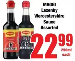 Boxer Superstores MAGGI Lazenby Worcestershire Sauce Assorted offer