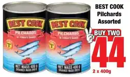 Boxer Superstores BEST COOK Pilchards Assorted offer