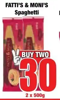 Boxer Superstores FATTI'S & MONI'S Spaghetti offer