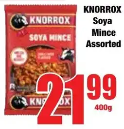 Boxer Superstores KNORROX Soya Mince Assorted offer
