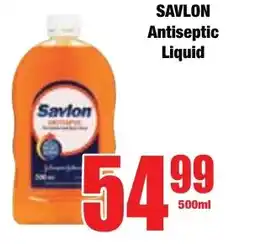 Boxer Superstores SAVLON Antiseptic Liquid offer