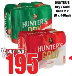 Boxer Superstores HUNTER'S Dry/Gold Cans offer