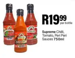 Take 'n Pay Supreme Chilli, Tomato, Peri Peri Sauces offer