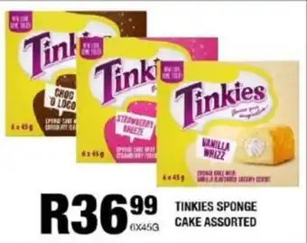 Take 'n Pay Tinkies sponge cake assorted offer