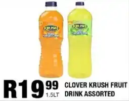 Take 'n Pay Clover krush fruit drink assorted offer