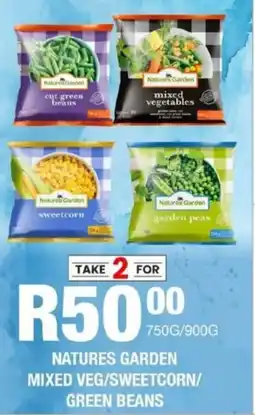 Take 'n Pay Natures garden mixed veg/sweetcorn/ green beans offer