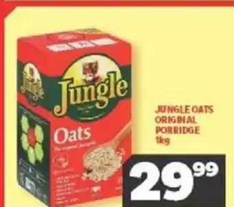 Usave Jungles Oats Original Porridge 1kg offer