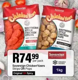 Take 'n Pay Sovereign Chicken'tizers Strips OR Pops offer
