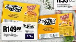 Take 'n Pay Supreme Chicken Burgers OR Nuggets offer