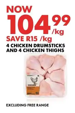 Woolworths Chicken drumsticks and Chicken thighs offer