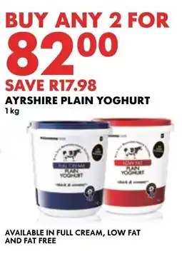 Woolworths Ayrshire plain yoghurt offer