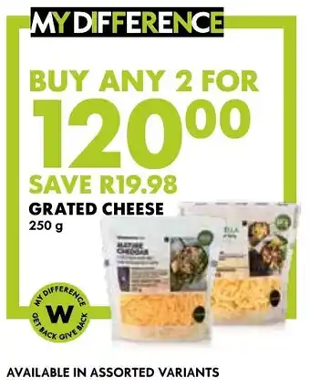Woolworths Grated cheese offer