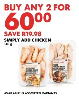 Woolworths Simply add chicken offer