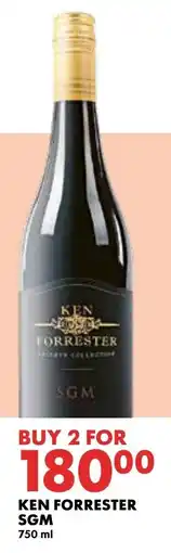 Woolworths Ken forrester sgm offer