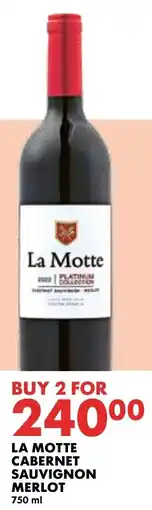 Woolworths La Motte Cabernet Sauvignon Merlot offer