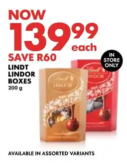 Woolworths Lindt lindor boxes offer