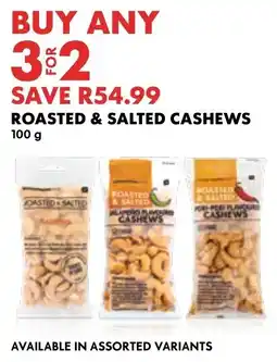 Woolworths Roasted & salted cashews offer