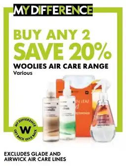 Woolworths Woolies air care range offer