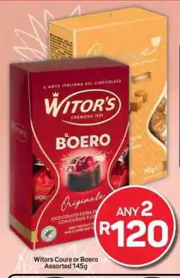 Pick n Pay Hypermarket Witors Coure or Boero Assorted 145g offer