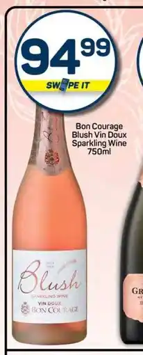 Pick n Pay Hypermarket Bon Courage Blush Vin Doux Sparkling Wine offer