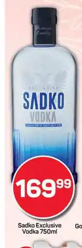 Pick n Pay Hypermarket SADKO EXCLUSIVE VODKA 750ML offer