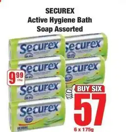 Boxer SECUREX Active Hygiene Bath Soap Assorted offer