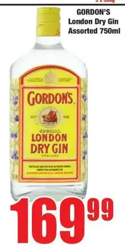 Boxer GORDON'S London Dry Gin Assorted 750ml offer