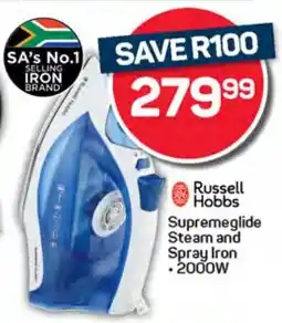 Pick n Pay Hypermarket Russell Hobbs Supremeglide Steam and Spray Iron offer