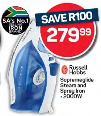 Pick n Pay Hypermarket Russell Hobbs Supremeglide Steam and Spray Iron offer