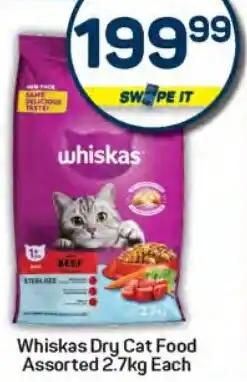 Pick n Pay Hypermarket Whiskas Dry Cat Food Assorted offer