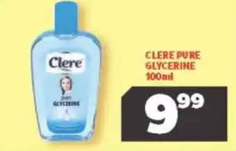 Usave Clere Pure Glycerine 100ml offer