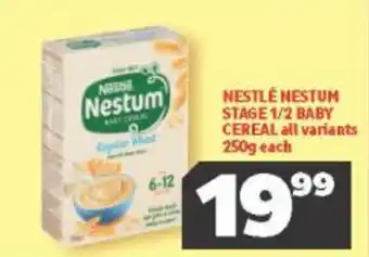 Usave Nestlé Nestum Stage 1/2 Baby Cereal 250g offer