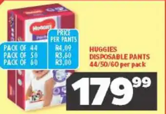 Usave Huggies Disposable Pants offer