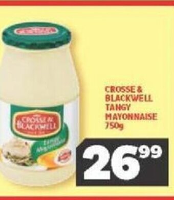 Usave Crosse & Blackwell Tangy Mayonnaise 750g offer