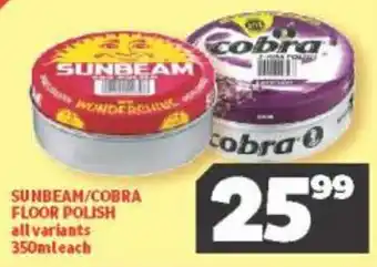 Usave Sunbeam/Cobra Floor Polish 350ml offer