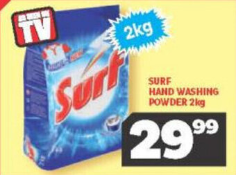 Usave Surf Hand Washing Powder 2kg offer