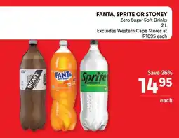 Makro Fanta, Sprite or Stoney Zero Sugar Soft Drinks offer