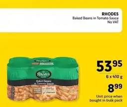 Makro Rhodes Baked Beans in Tomato Sauce offer