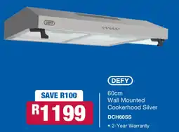 OK Furniture DEFY Wall Mounted Cookerhood Silver offer
