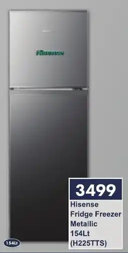 President Hyper Hisense Fridge Freezer Metallic offer